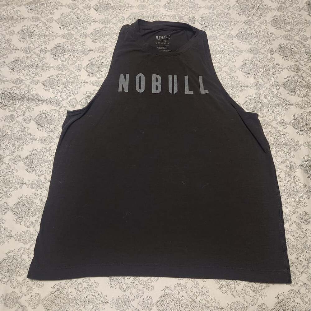 NOBULL Black Athletic Muscle Tank Top Shirt Women's Medium